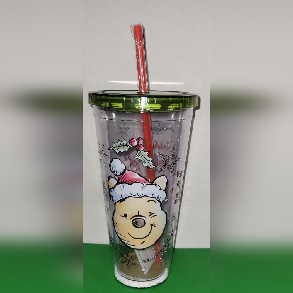 Disney Winnie the Pooh Double wall cup with straw